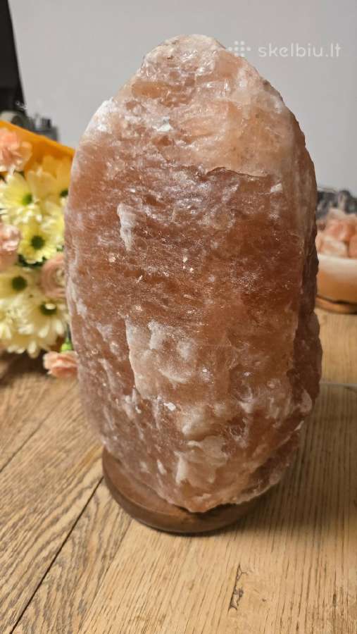 Didelė Himalajų druskos lempa (natūralus kristalas - nuotraukos Nr. 3