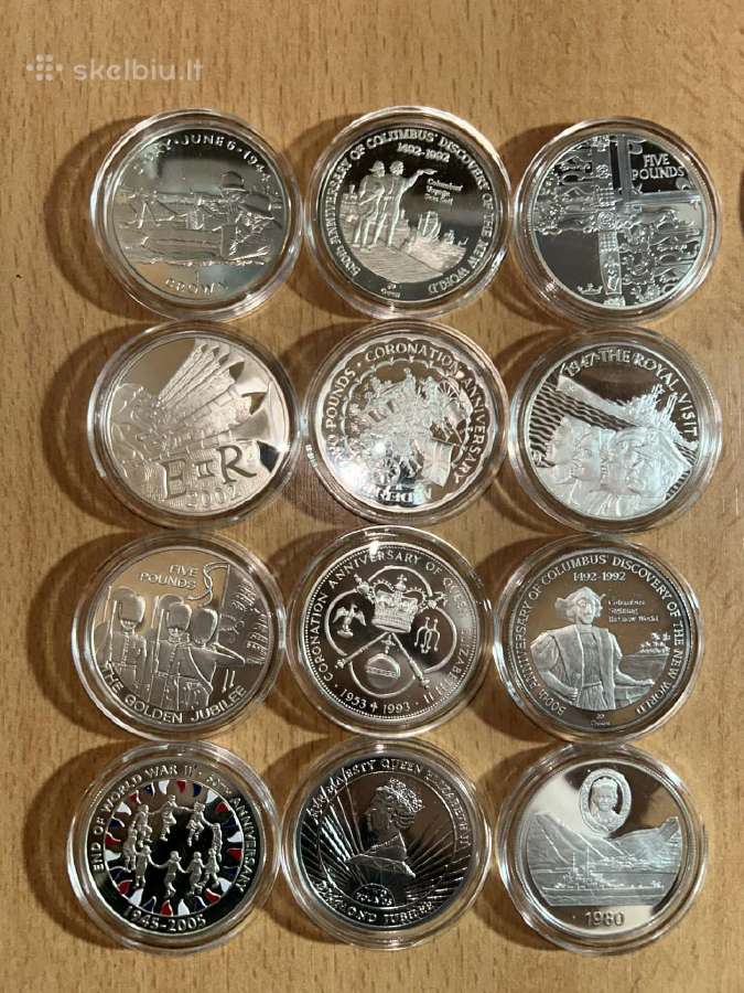 Kolekcinės 925 prabos monetos už sidabro kaina - nuotraukos Nr. 2