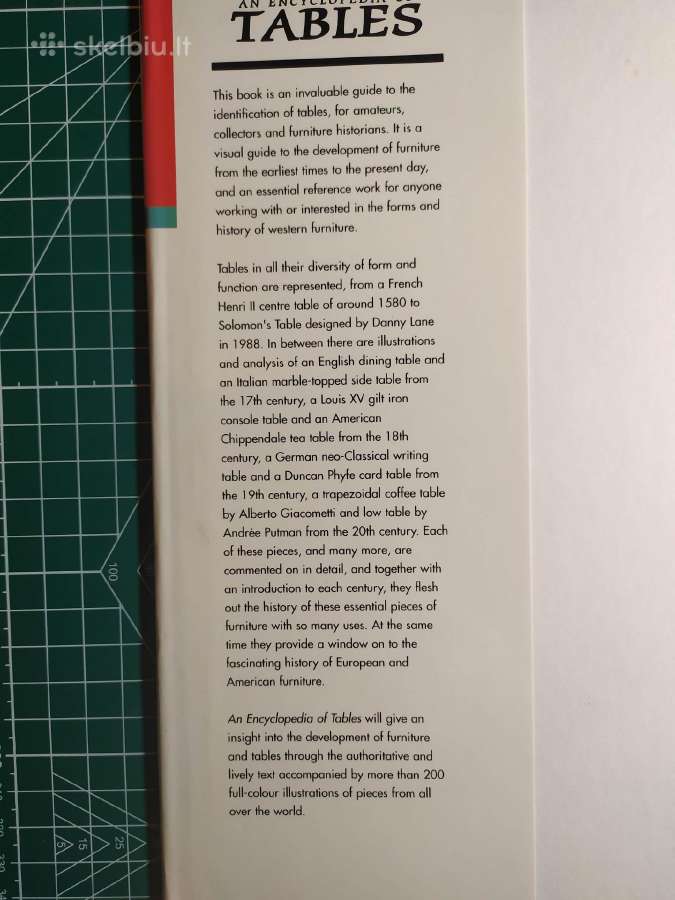 Parduodama knyga „An Encyclopedia of Tables“ - nuotraukos Nr. 2