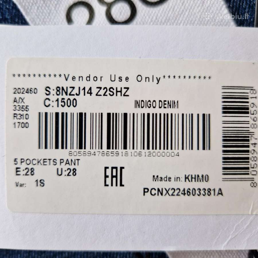 Armani Exchange džinsai W28s dydžio - nuotraukos Nr. 7