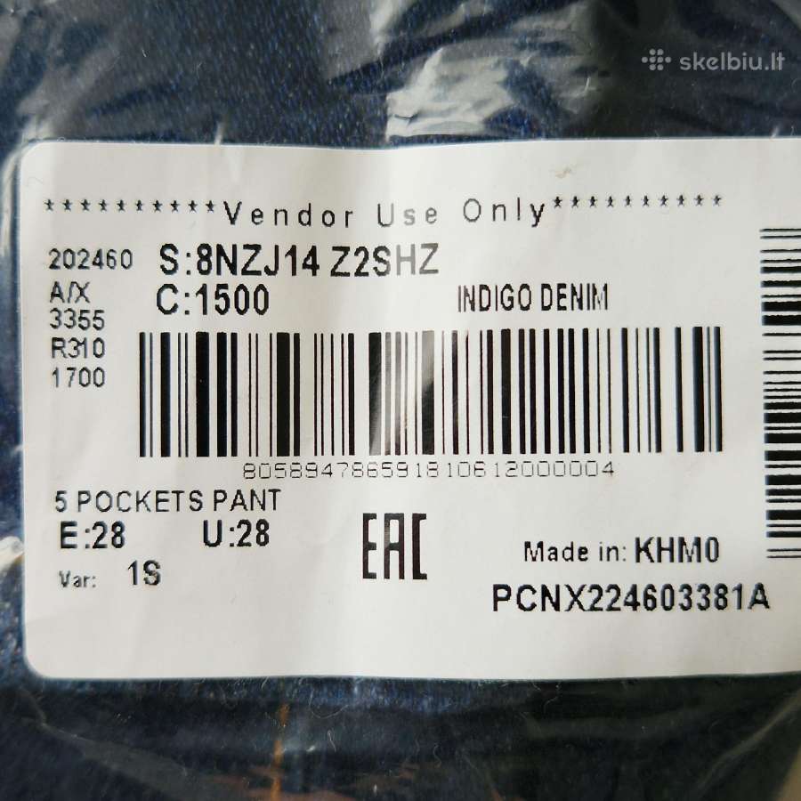Armani Exchange džinsai W28s dydžio - nuotraukos Nr. 17