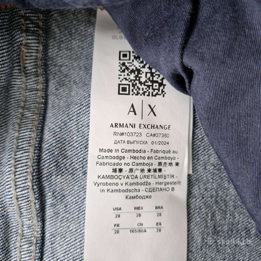 Armani Exchange džinsai W28s dydžio - nuotraukos Nr. 8