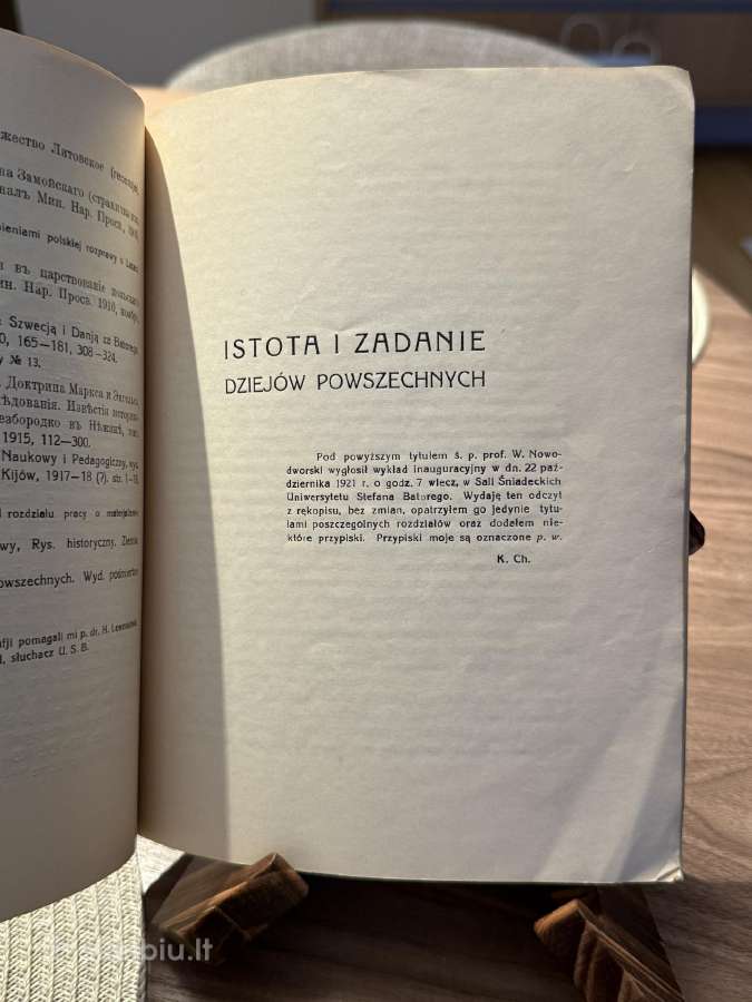 Istota i zadanie dziejow powszechnych 1924 m - nuotraukos Nr. 3