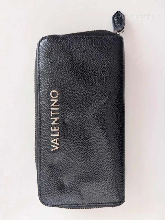 Valentino piniginė su užtrauktuku ir skyreliais