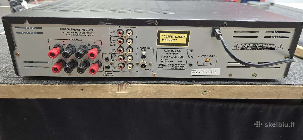 Resiveris stiprintuvas CD grotuvas Onkyo R1 - nuotraukos Nr. 3