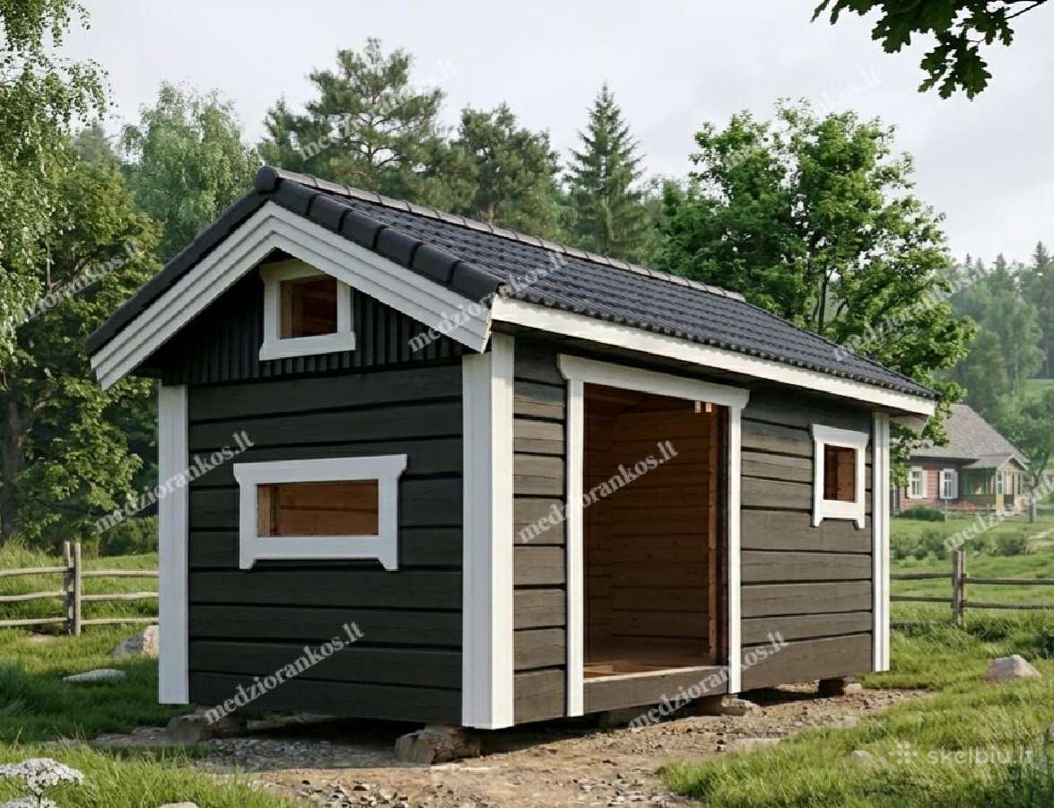 Rąstiniai nameliai 3x6m - nuotraukos Nr. 9