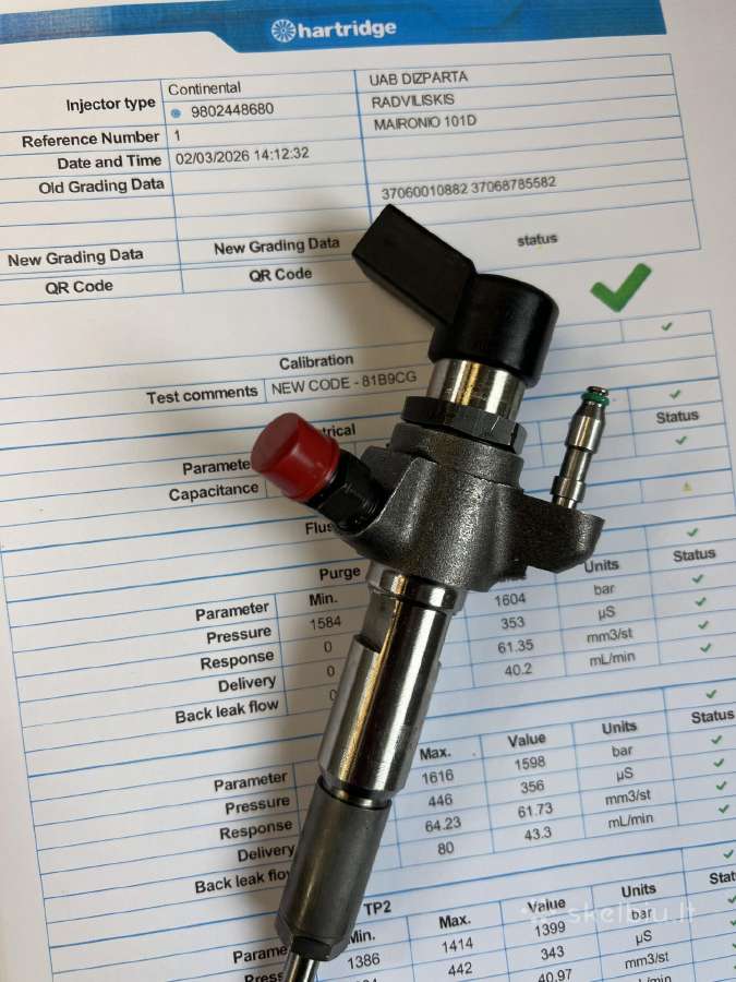 Volvo Citroen Peugeot Ford 1.6 Siemens Purkstukai - nuotraukos Nr. 2