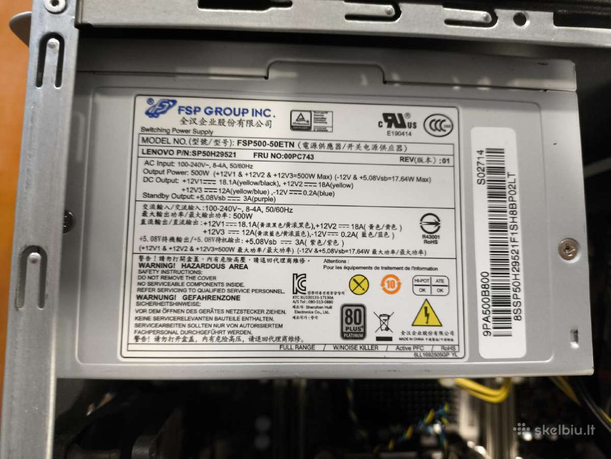 Thinkstation P520c Xeon 16gb 256gb Quadro 2gb - nuotraukos Nr. 5
