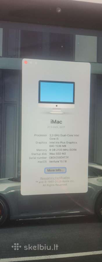 Kompiuteris Apple iMac 2017 21.5 m2 SSD - nuotraukos Nr. 5