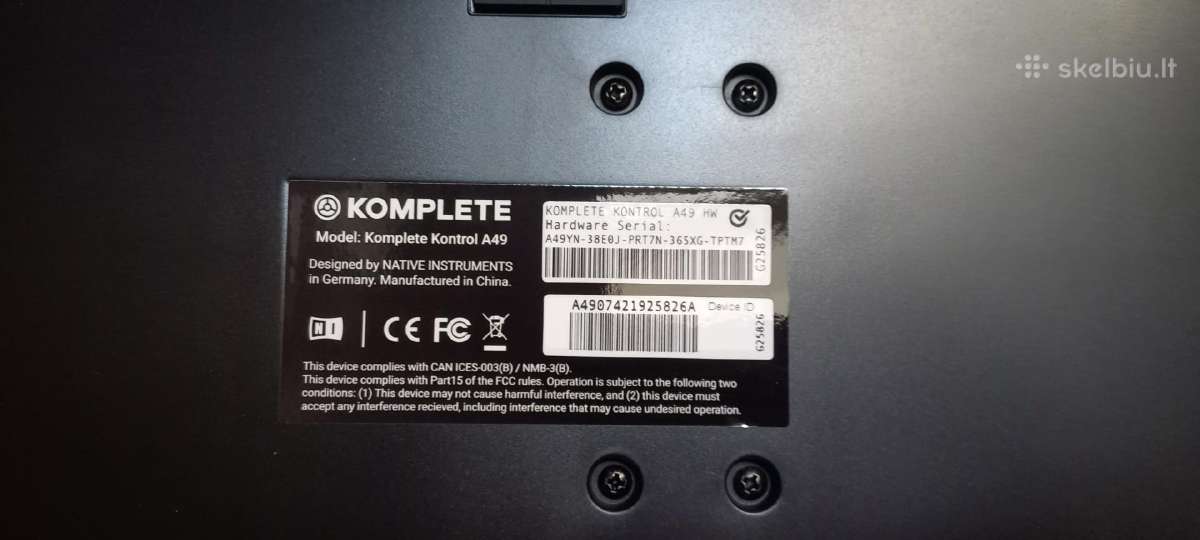 Native Intstruments Komplete Kontrol A49 - nuotraukos Nr. 3