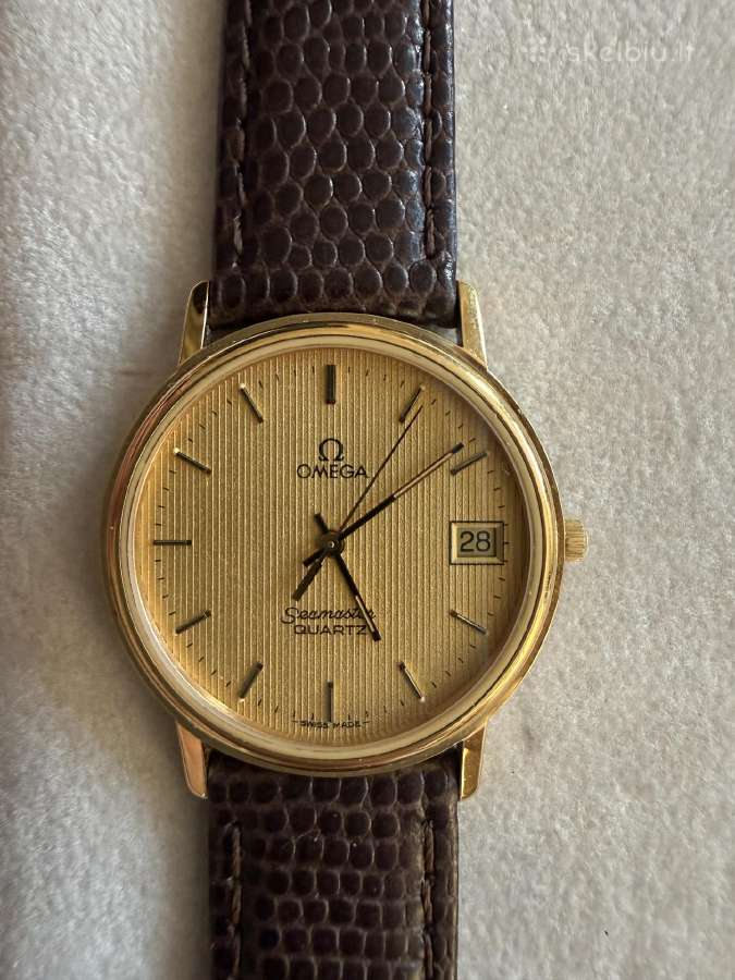 Omega semester quartz 33 gold plated