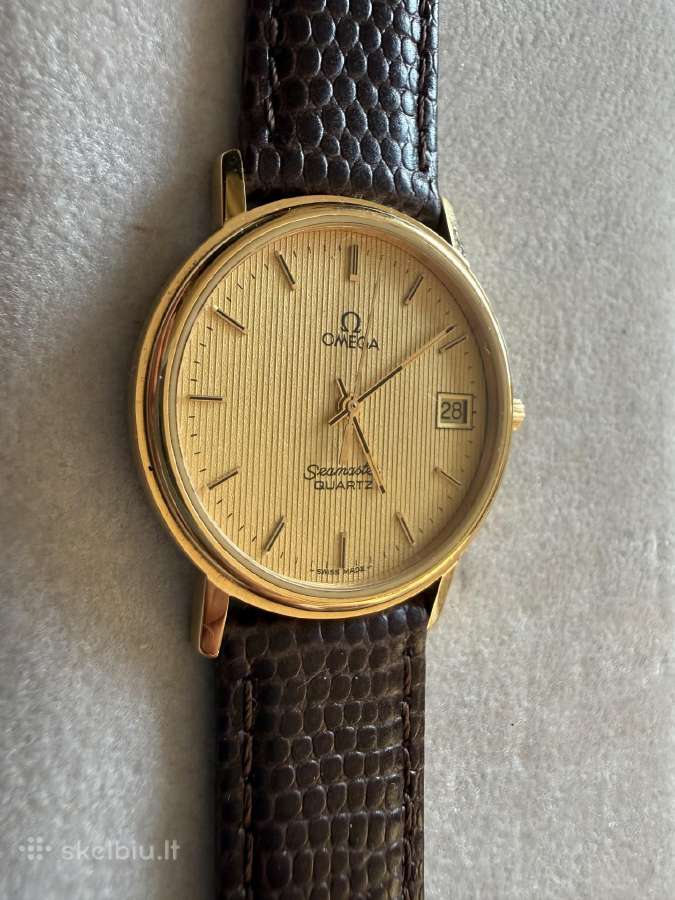 Omega semester quartz 33 gold plated - nuotraukos Nr. 2