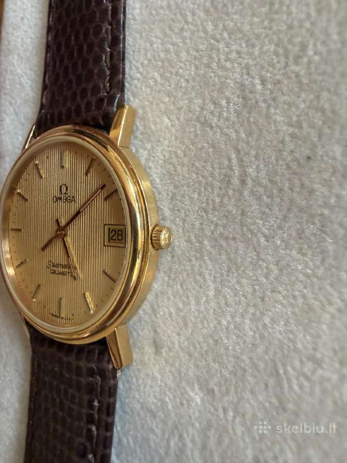 Omega semester quartz 33 gold plated - nuotraukos Nr. 3