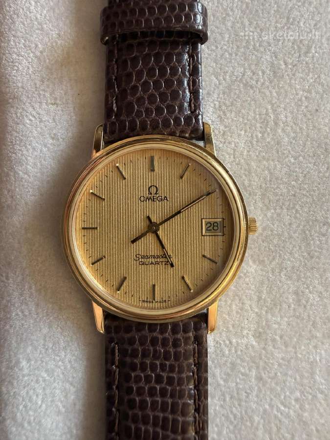 Omega semester quartz 33 gold plated - nuotraukos Nr. 8