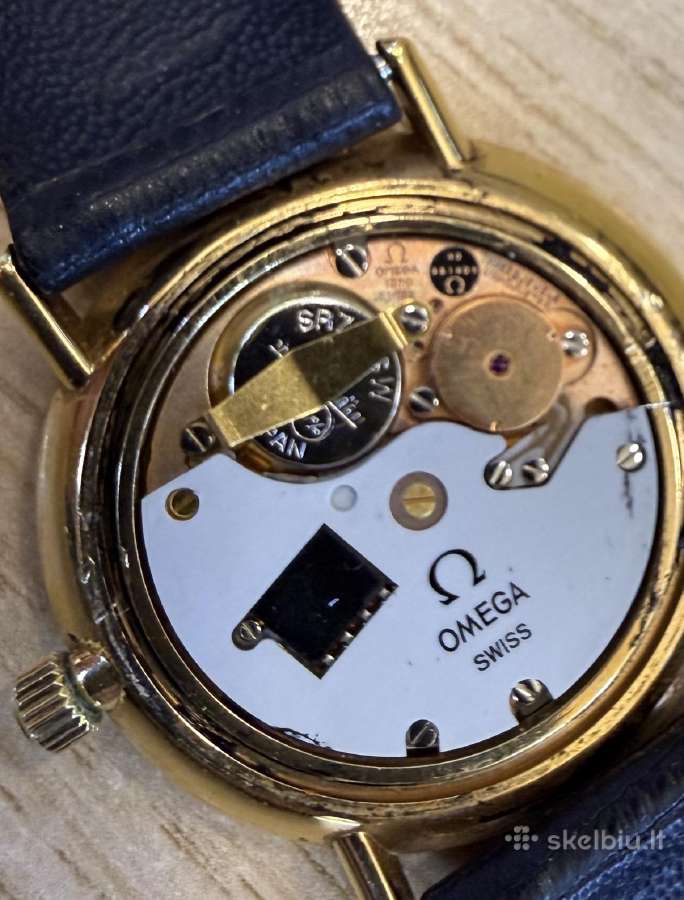 Omega semester quartz 33 gold plated - nuotraukos Nr. 9