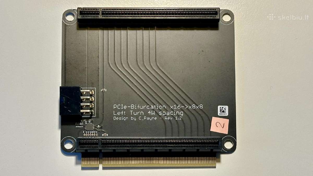 Pcie 3.0 bifurcation extension x16 to 8x8 4way