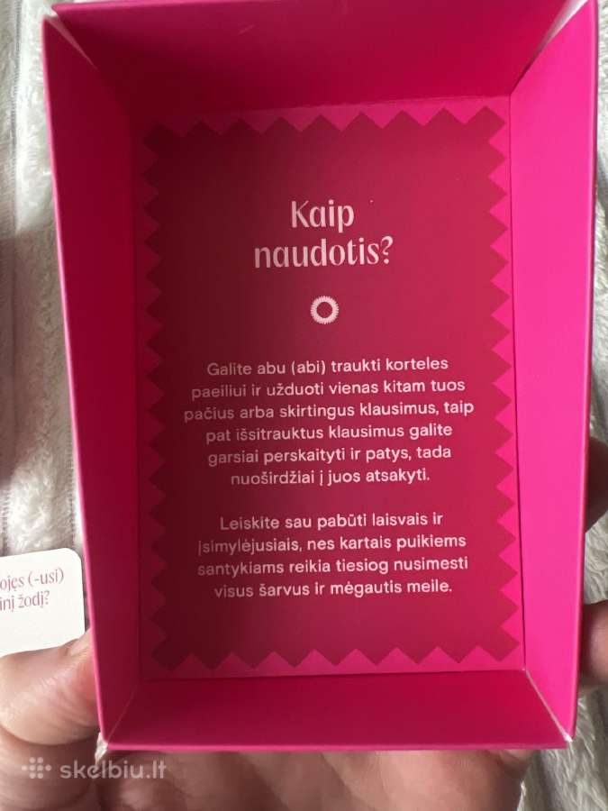 Pasakyk, kad myli pokalbių kortelės - nuotraukos Nr. 3