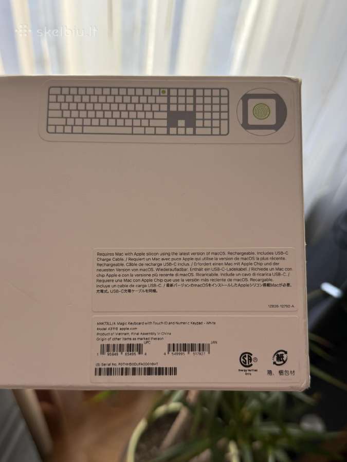 Naujas Magic Keyboard Touch Id Type C - nuotraukos Nr. 2