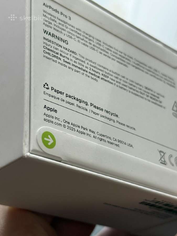 100% Originalūs Apple Airpods Pro 3 - nuotraukos Nr. 3