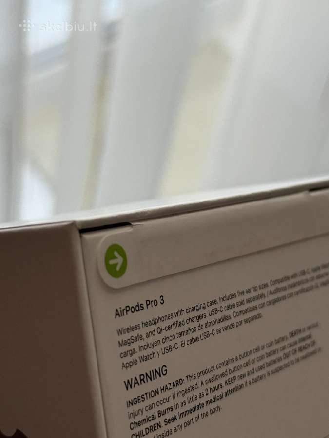 100% Originalūs Apple Airpods Pro 3 - nuotraukos Nr. 4