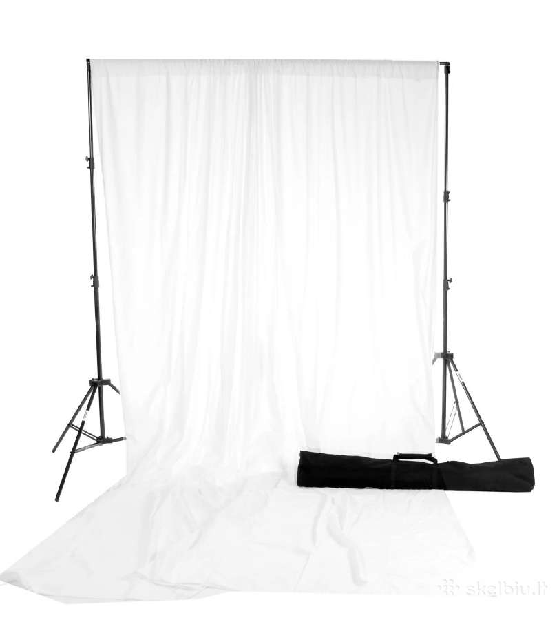 Fotostudijos fonų laikymo sistema