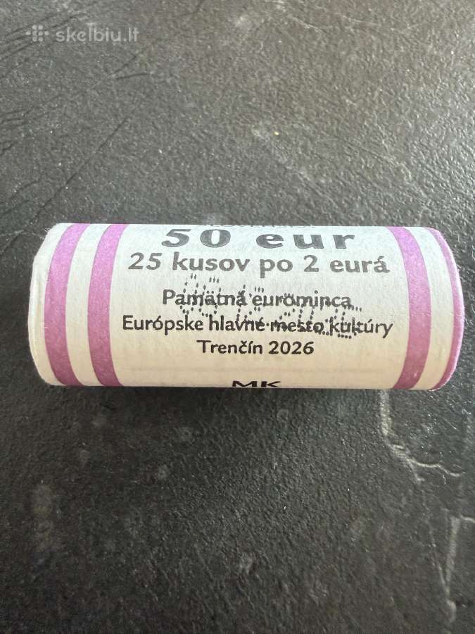 Slovakija Trenčin 2026 ritinėlis 2 eurai - nuotraukos Nr. 2