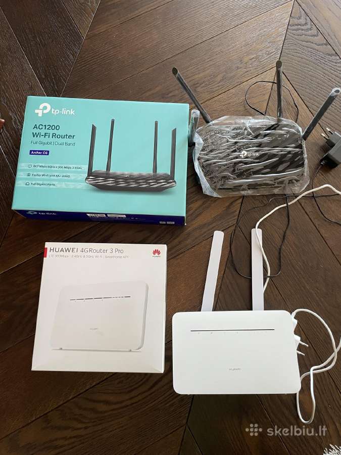 Routeriai tp-link ir Huawei