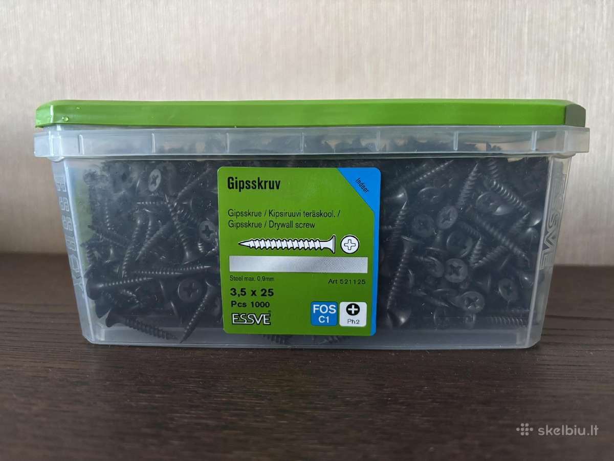 Essve Gipskartonio varžtai 3,5x25
