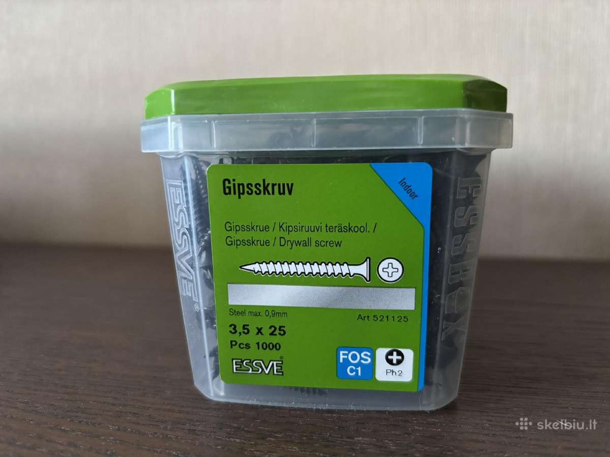 Essve Gipskartonio varžtai 3,5x25 - nuotraukos Nr. 2