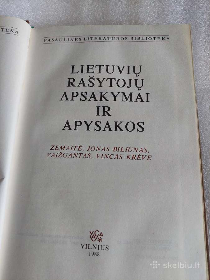 Lietuvių rašytojų apsakymai ir apysakos - nuotraukos Nr. 2
