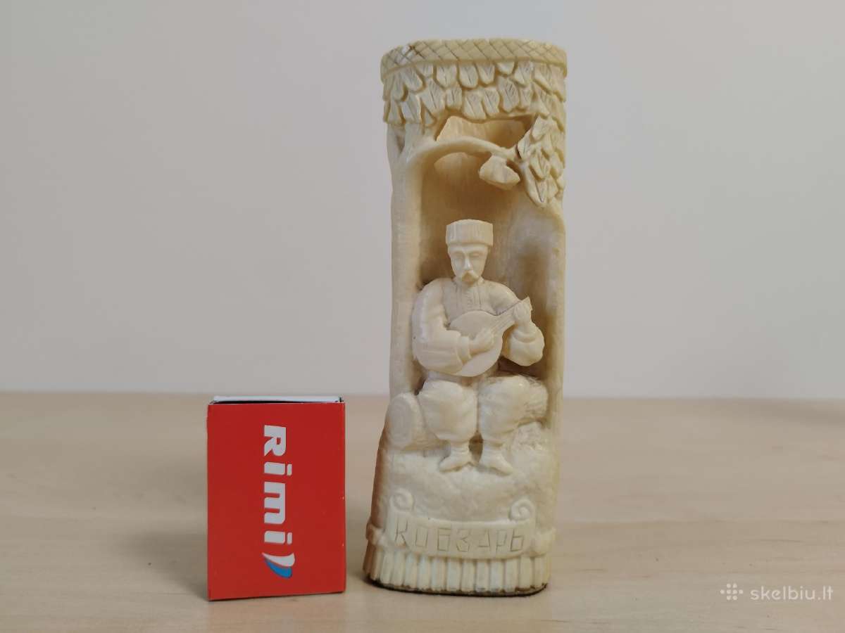 Skulptūrėlė/pieštukinė iš jūrų vėplio ilties/kaulo - nuotraukos Nr. 13