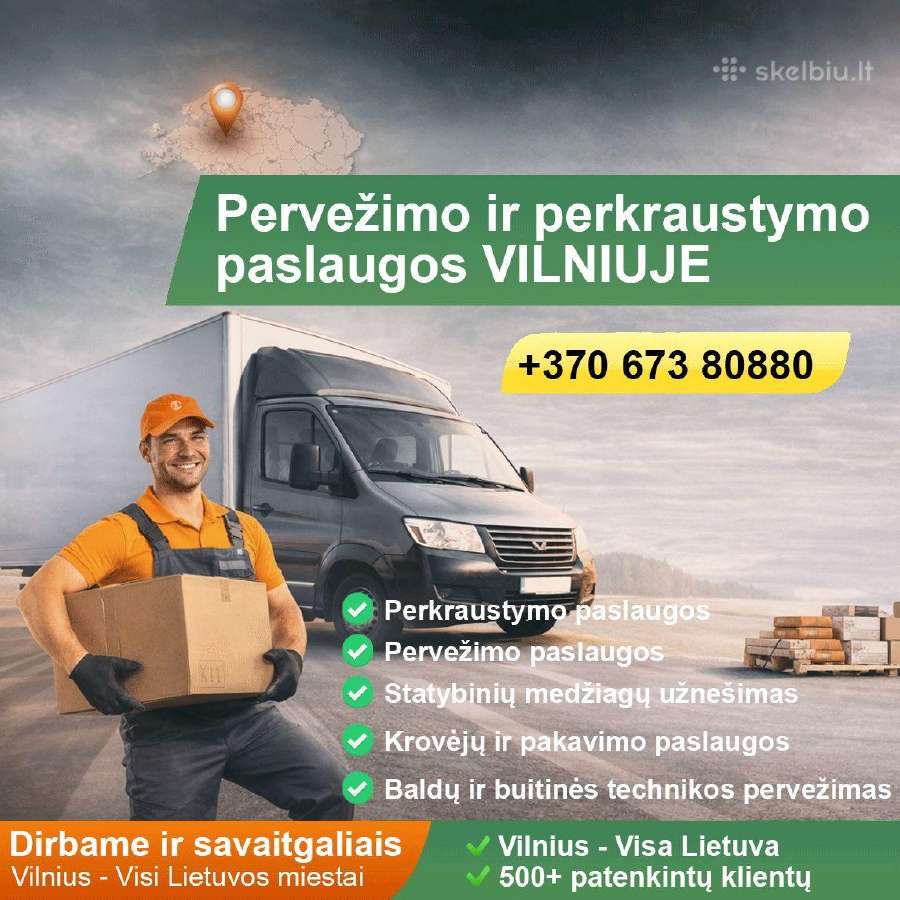 Perkraustymas-krovinių pervežimas Perkraustymo pas - nuotraukos Nr. 3