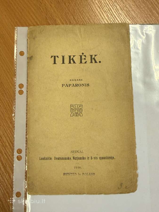 Tikėk 1910 m.