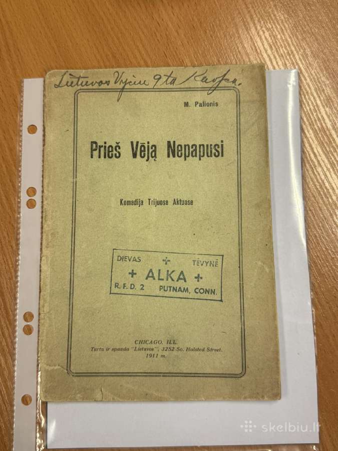 Prieš Vėją Nepapusi 1910