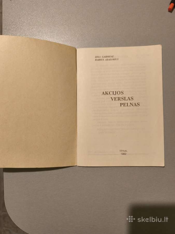 Knygelė Akcijos Verslas Pelnas - nuotraukos Nr. 2