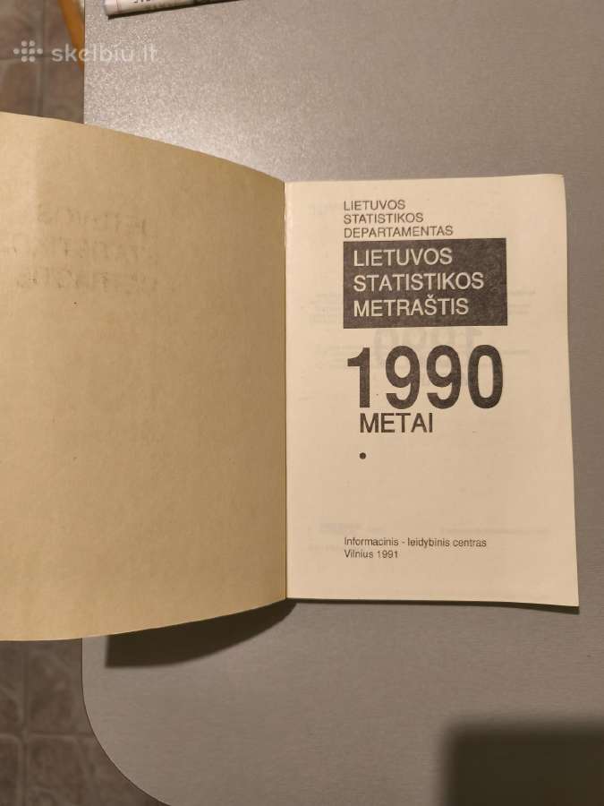 Statistikos Metraštis 1990m - nuotraukos Nr. 2