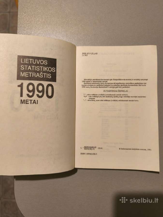 Statistikos Metraštis 1990m - nuotraukos Nr. 3
