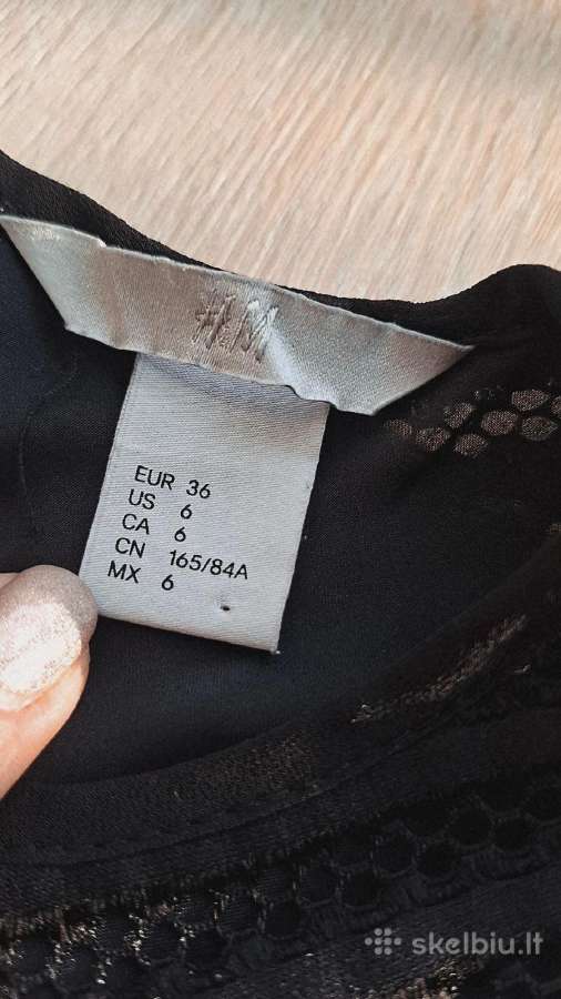 H&m maža juoda suknelė, S dydis - nuotraukos Nr. 19
