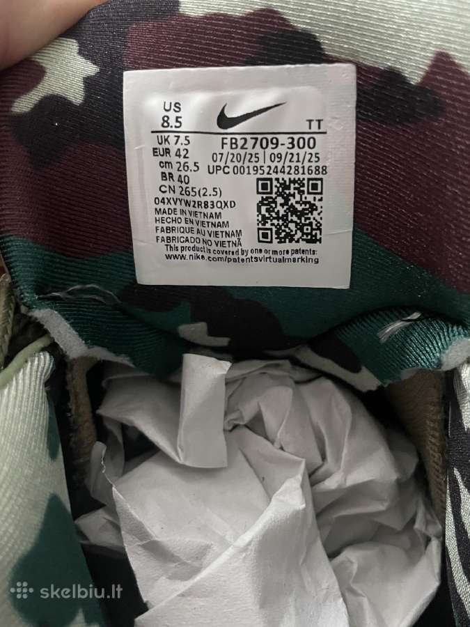 Corteiz Crtz Rtw Air max 95 olive/camo color - nuotraukos Nr. 7