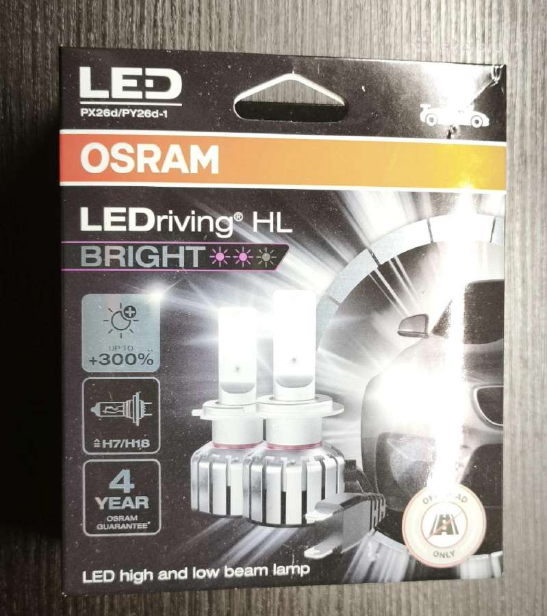 Osram Ledriving Hl Bright H7/h18 +300%