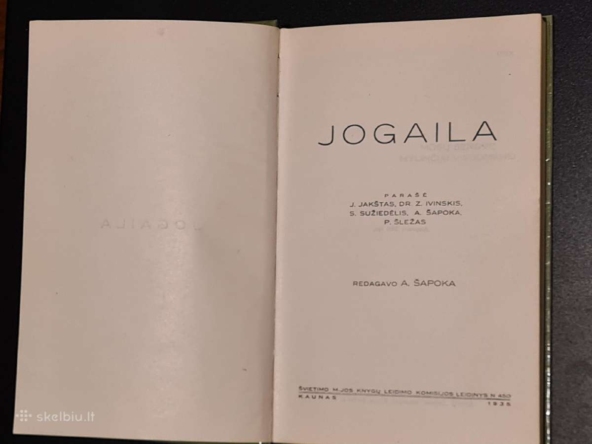 Jogaila. A. Jakštas. 1935 m fotografuotas leidinys - nuotraukos Nr. 2