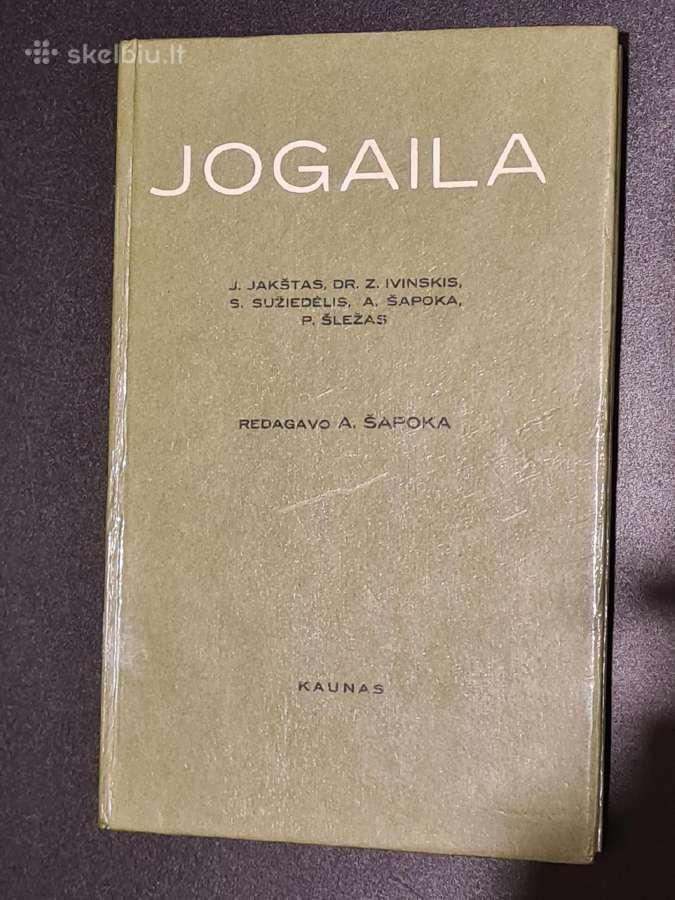Jogaila. A. Jakštas. 1935 m fotografuotas leidinys