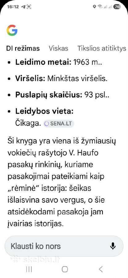 Haufo pasakos - nuotraukos Nr. 5