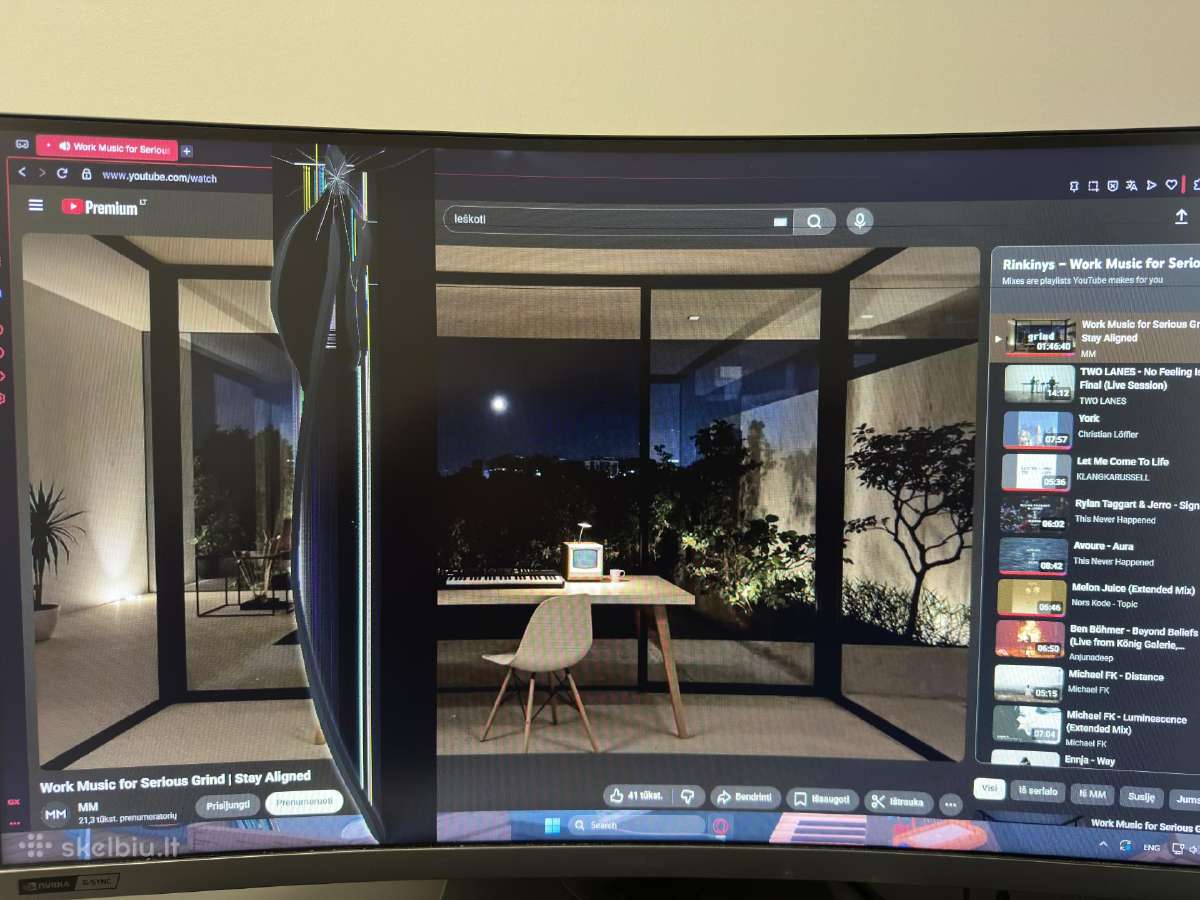 Daužtas monitorius Samsung Lc27rg50fqu - nuotraukos Nr. 5
