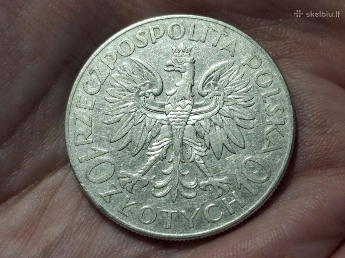 Lenkija 10 zlotų 1933 sidabras proginė