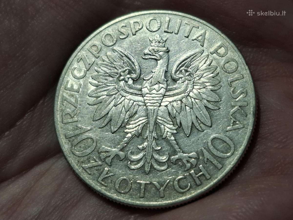 Lenkija 10 zlotų 1933 sidabras proginė