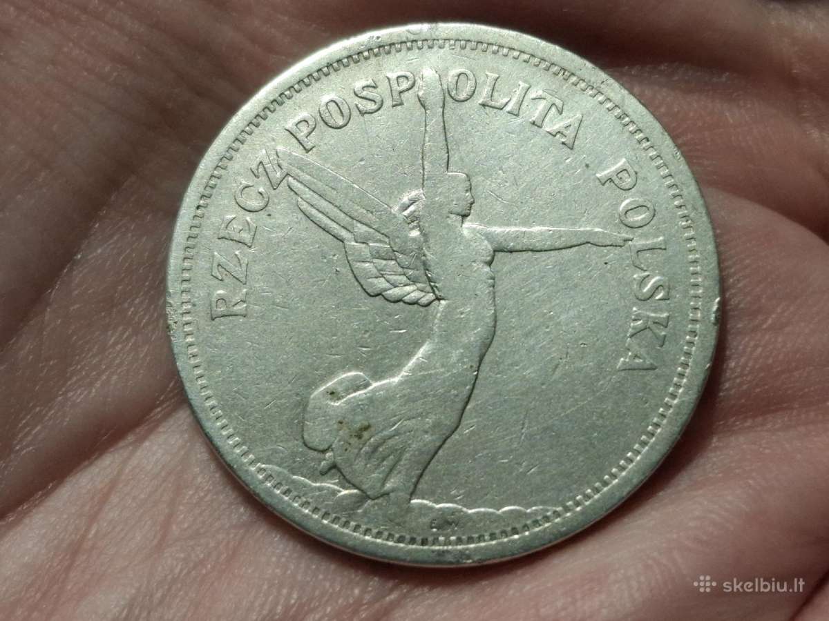 Lenkija 5 zlotai 1928 sidabras - nuotraukos Nr. 2