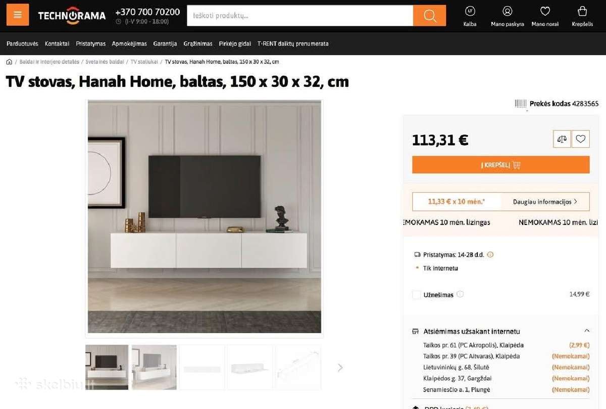 TV staliukas