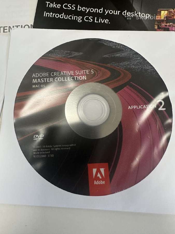 Adobe creative suite 5 master collection - nuotraukos Nr. 9