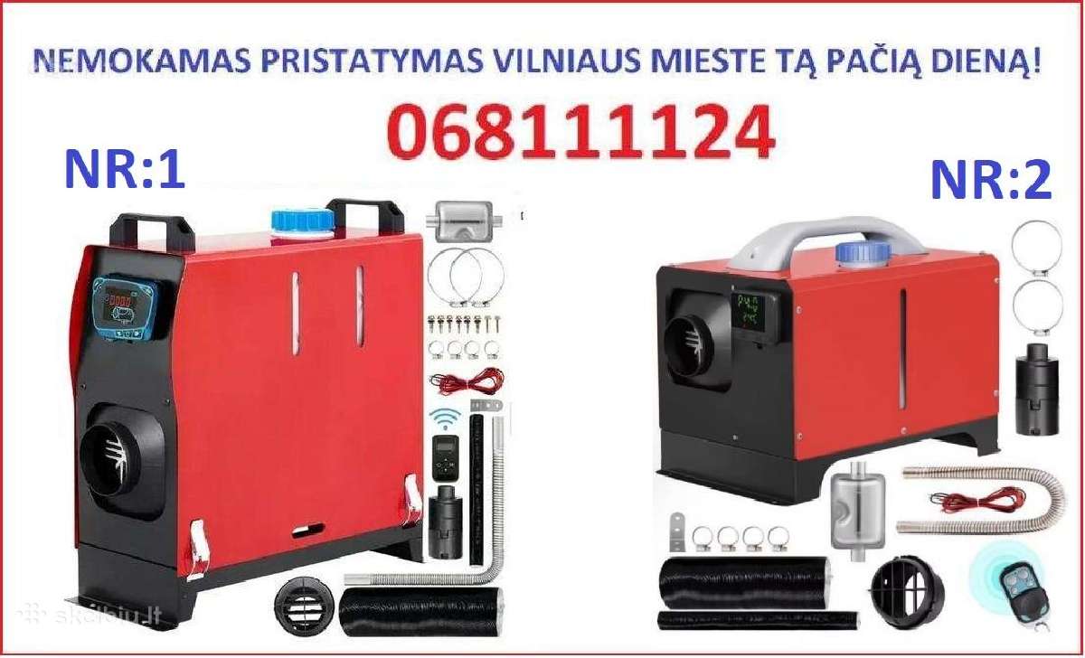 Kokybiški Vevor Dyzelinis šildytuvas 8kw